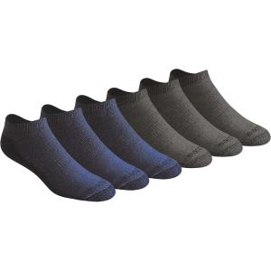 Dickies Men’s Dri-Tech Moisture Control No Show/Low Cut Socks, Available in M-XXL (6, 12 Pairs)(Denim (6 Pairs))