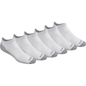 Dickies Men’s Dri-Tech Moisture Control No Show/Low Cut Socks, Available in M-XXL (6, 12 Pairs)(White (6 Pairs))