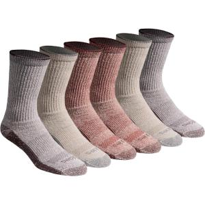 Dickies Men’s Dri-tech Original Moisture Control Crew Socks, Available in M-xxl (6, 12, 18 Pairs)(Natural Twist Assort (6 Pairs))