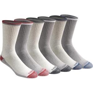 Dickies Men’s Dri-tech Original Moisture Control Crew Socks, Available in M-xxl (6, 12, 18 Pairs)(Oatmeal Assorted)