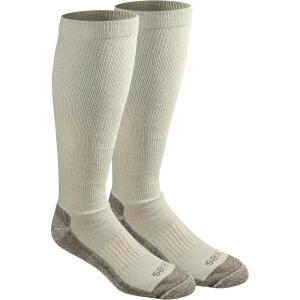 Dickies Men’s Light Compression Comfort Over-The-Calf Socks, Available in M-XXL (2, 4 Pairs)(Khaki (2 Pairs))