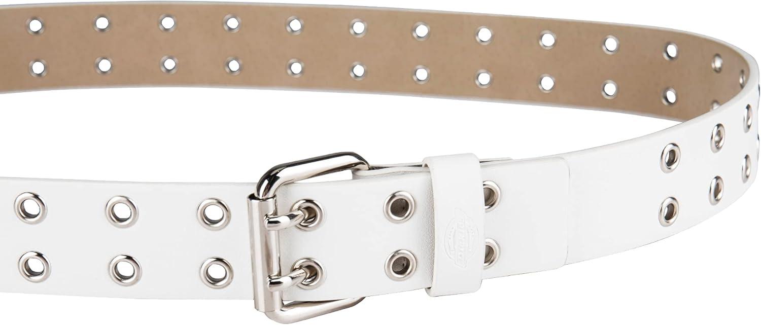 image:imageDickies Womens Leather Casual BeltWhite Grommet