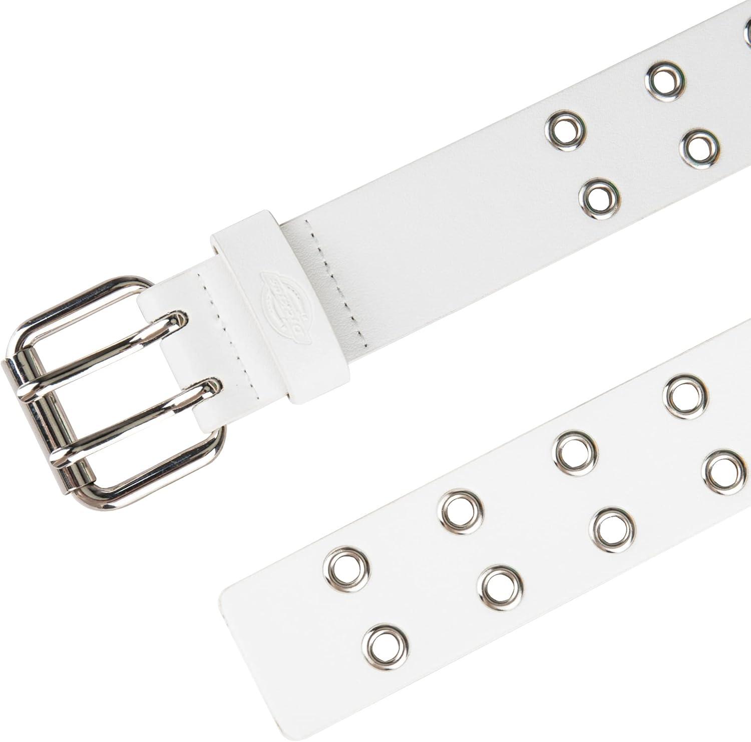 image:imageDickies Womens Leather Casual BeltWhite Grommet
