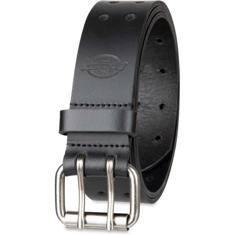 image:imageDickies Mens Double Prong Leather Work Belt Fully Adjustable Regular amp Big and Tall SizesBlack