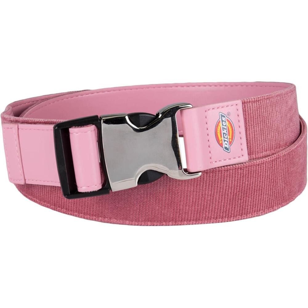 image:imageDickies Womens Adjustable Fit Fabric Web Streetwear Belt with Speed Clip BucklePink Cord