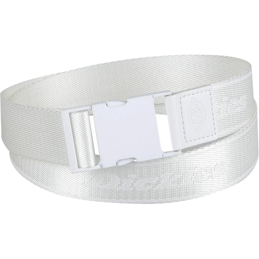 image:imageDickies Womens Adjustable Fit Fabric Web Streetwear Belt with Speed Clip BuckleWhite