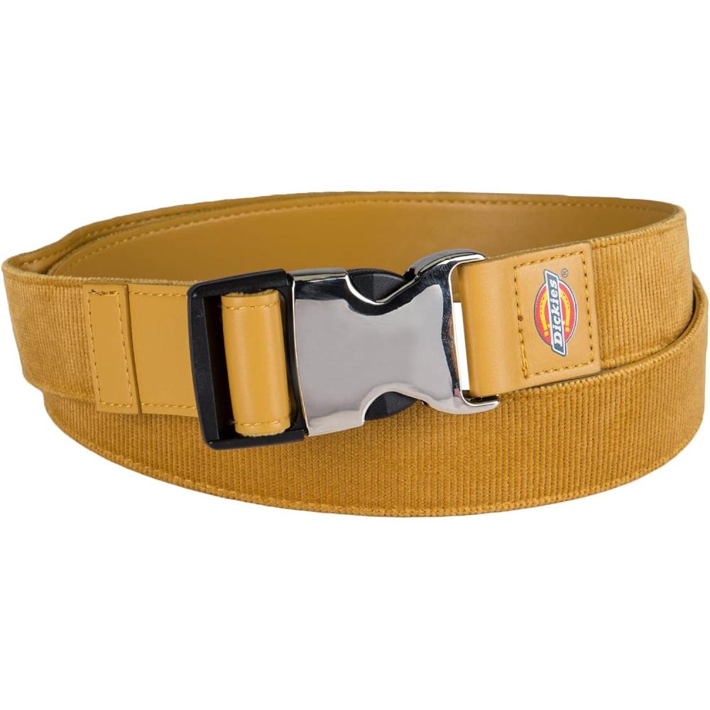 image:imageDickies Womens Adjustable Fit Fabric Web Streetwear Belt with Speed Clip BuckleYellow Cord