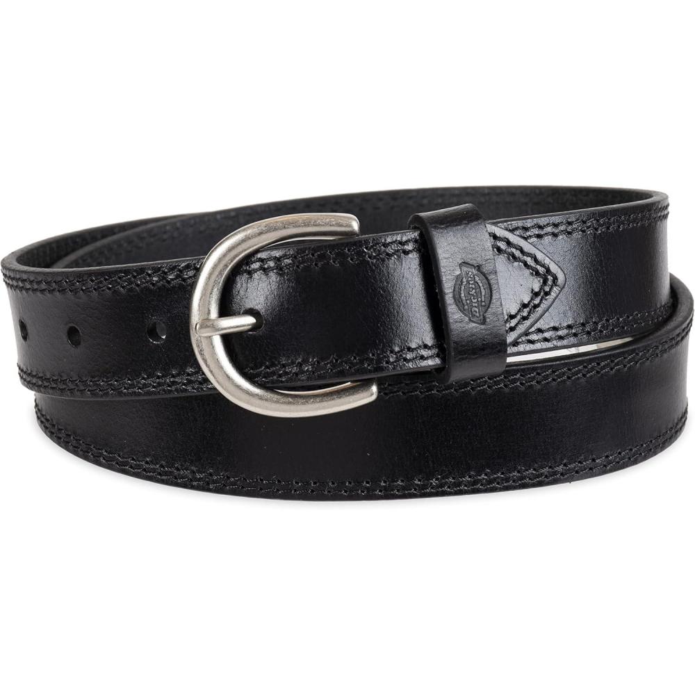 image:imageDickies Womens Casual Leather Jean Workwear Belt With Round Harness BuckleBlack Solid