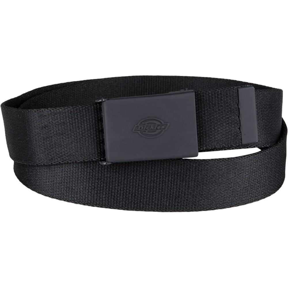 image:imageDickies Womens Fully Adjustable Tonal Compression Plaque Buckle Fabric BeltBlack