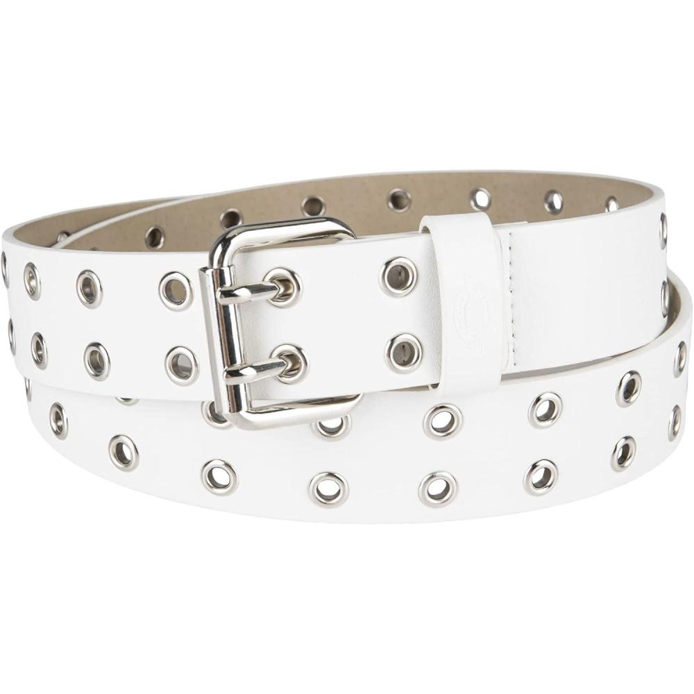 image:imageDickies Womens Leather Casual BeltWhite Grommet
