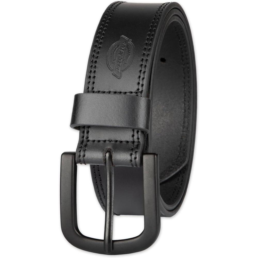 image:imageDickies mens Genuine Leather Belt Durable Casual Style Regular amp Big and Tall SizesBlack