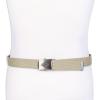 Dickies Men’s Cotton Web Belt With Military Logo Buckle(Beige)