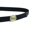 Dickies Men’s Cotton Web Belt With Military Logo Buckle(Dark Navy)