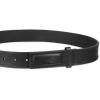 Dickies Men’s Dickies Unisex Leather Mechanic No-Scratch Work Belt – Buckleless, Snap-On Belt(Black)