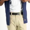 Dickies Men’s Double Prong Leather Work Belt – Fully Adjustable, Regular & Big and Tall Sizes(Black Perforated)