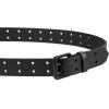 Dickies Men’s Double Prong Leather Work Belt – Fully Adjustable, Regular & Big and Tall Sizes(Black Perforated)