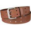 Dickies Men’s Double Prong Leather Work Belt – Fully Adjustable, Regular & Big and Tall Sizes(Tan)