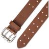Dickies Men’s Double Prong Leather Work Belt – Fully Adjustable, Regular & Big and Tall Sizes(Tan)