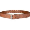 Dickies Men’s Double Prong Leather Work Belt – Fully Adjustable, Regular & Big and Tall Sizes(Tan)