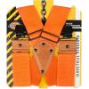 Dickies Men’s Industrial Strength Suspenders – Heavy-Duty Clip-On Support(Neon Orange)