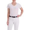 Dickies Women’s Fully Adjustable Perforated Casual Jean Workwear Belt With Roller Bar Buckle(Black)