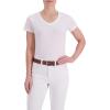 Dickies Women’s Fully Adjustable Perforated Casual Jean Workwear Belt With Roller Bar Buckle(Tan)