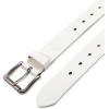 Dickies Women’s Fully Adjustable Perforated Casual Jean Workwear Belt With Roller Bar Buckle(White)