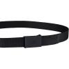 Dickies Women’s Fully Adjustable Tonal Compression Plaque Buckle Fabric Belt(Black)