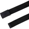 Dickies Women’s Fully Adjustable Tonal Compression Plaque Buckle Fabric Belt(Black)