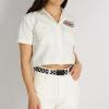Dickies Women’s Fully Adjustable Tonal Compression Plaque Buckle Fabric Belt(Black Logo)