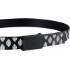 Dickies Women’s Fully Adjustable Tonal Compression Plaque Buckle Fabric Belt(Black Logo)