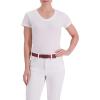 Dickies Women’s Fully Adjustable Tonal Compression Plaque Buckle Fabric Belt(Dusty Coral)