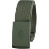 Dickies Women’s Fully Adjustable Tonal Compression Plaque Buckle Fabric Belt(Olive)