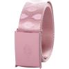 Dickies Women’s Fully Adjustable Tonal Compression Plaque Buckle Fabric Belt(Pink Logo)