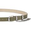 Dickies Women’s Leather Casual Belt(Olive Chain)