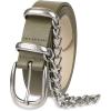 Dickies Women’s Leather Casual Belt(Olive Chain)