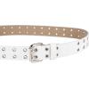 Dickies Women’s Leather Casual Belt(White Grommet)