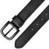 Dickies mens Genuine Leather Belt – Durable Casual Style, Regular & Big and Tall Sizes(Black)