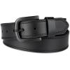 Dickies mens Genuine Leather Belt – Durable Casual Style, Regular & Big and Tall Sizes(Black)