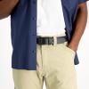 Dickies mens Genuine Leather Belt – Durable Casual Style, Regular & Big and Tall Sizes(Black Grommet)