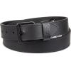 Dickies mens Genuine Leather Belt – Durable Casual Style, Regular & Big and Tall Sizes(Black Grommet)