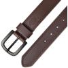 Dickies mens Genuine Leather Belt – Durable Casual Style, Regular & Big and Tall Sizes(Brown)