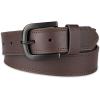Dickies mens Genuine Leather Belt – Durable Casual Style, Regular & Big and Tall Sizes(Brown)