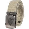 Dickies Men’s Cotton Web Belt With Military Logo Buckle(Beige)