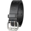 Dickies Men’s Double Prong Leather Work Belt – Fully Adjustable, Regular & Big and Tall Sizes(Black)