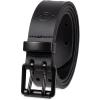 Dickies Men’s Double Prong Leather Work Belt – Fully Adjustable, Regular & Big and Tall Sizes(Black Perforated)