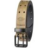 Dickies Men’s Double Prong Leather Work Belt – Fully Adjustable, Regular & Big and Tall Sizes(Olive Perforated)