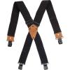 Dickies Men’s Industrial Strength Suspenders – Heavy-Duty Clip-On Support(Black)