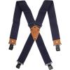 Dickies Men’s Industrial Strength Suspenders – Heavy-Duty Clip-On Support(Navy)