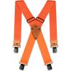 Dickies Men’s Industrial Strength Suspenders – Heavy-Duty Clip-On Support(Neon Orange)